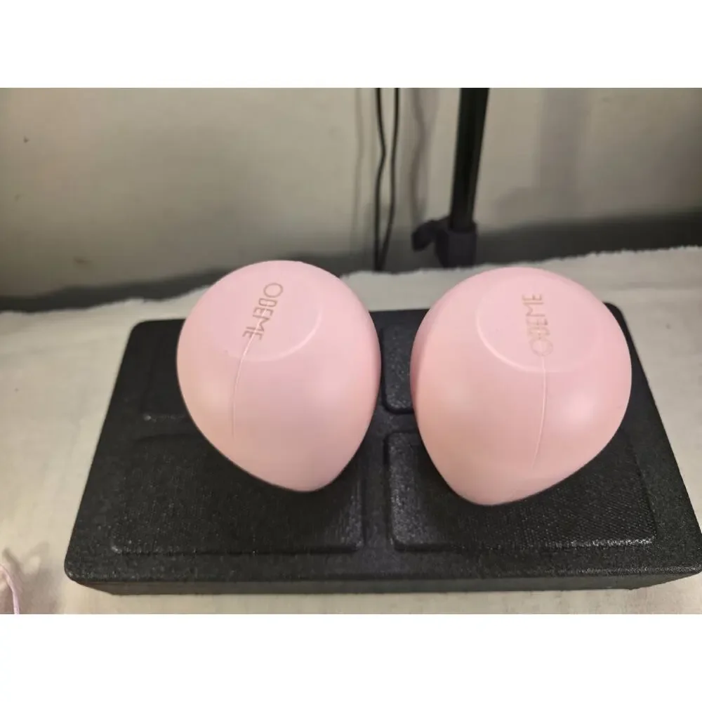 Set Of 2 Pink Odene Silicone Stemless Wine Glasses NEW Retail $20